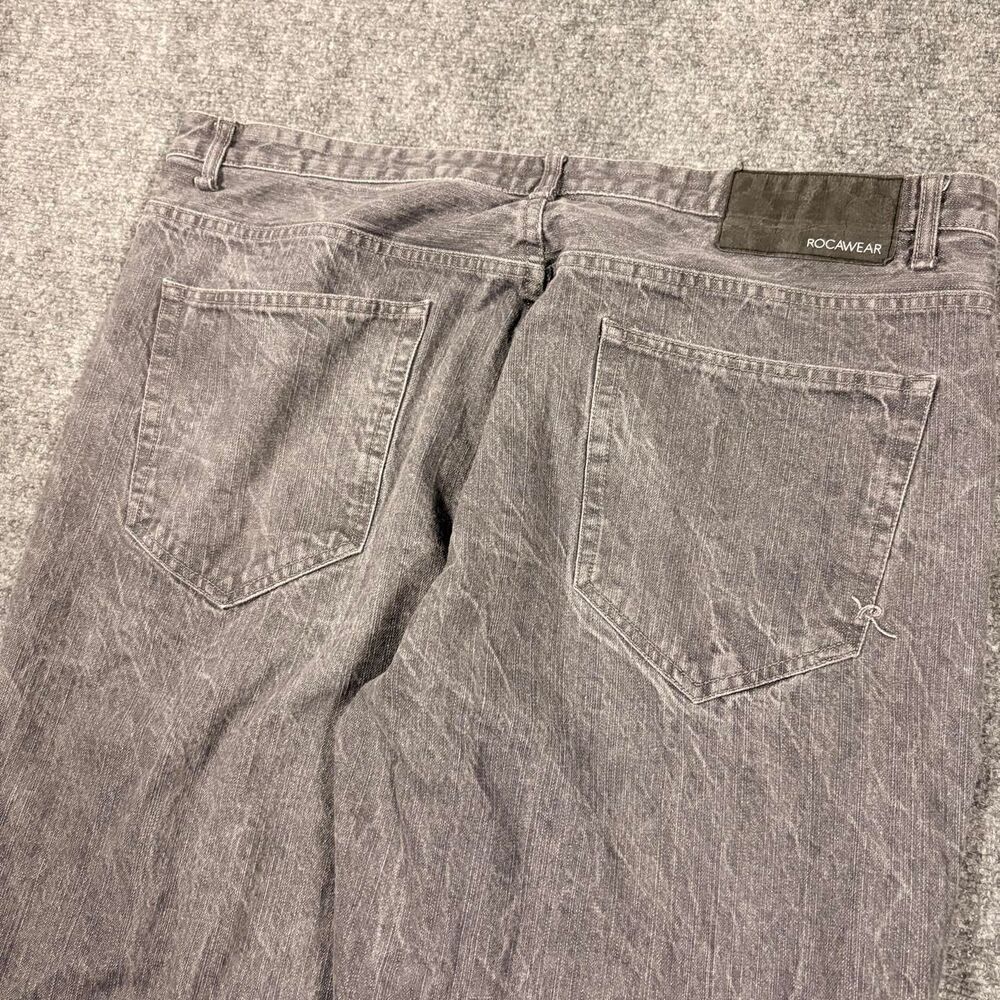 vintage y2k rocawear classic baggy fit gray jeans